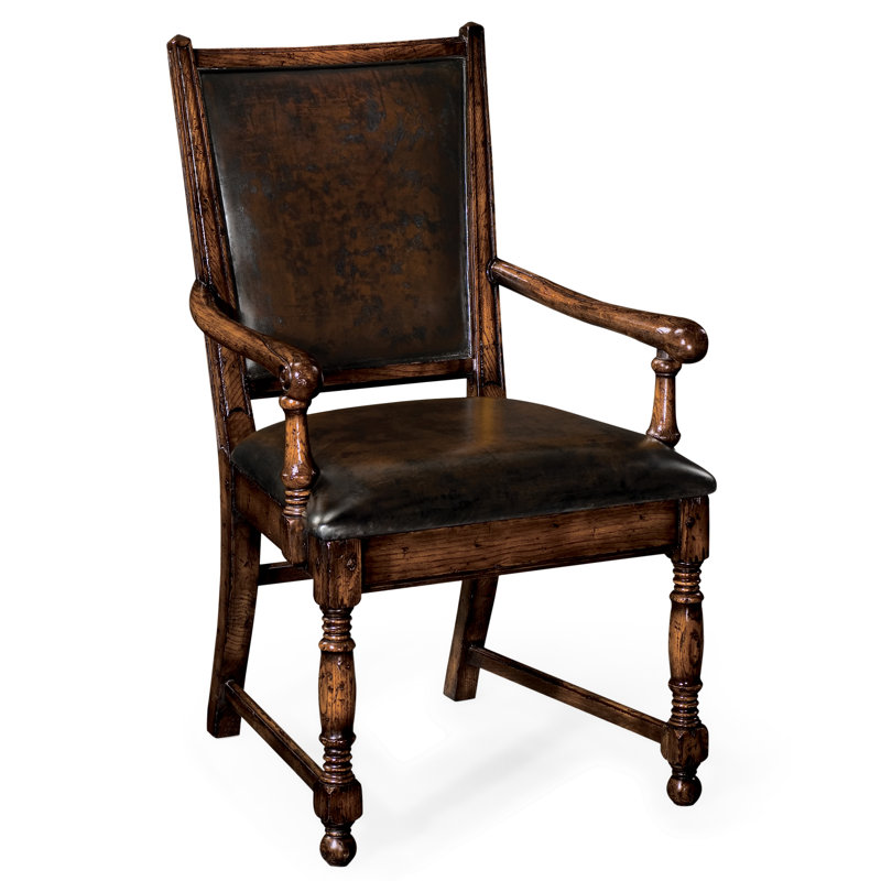 Jonathan Charles Fine Furniture Genuine Leather Upholstered Dining Chair Wayfair